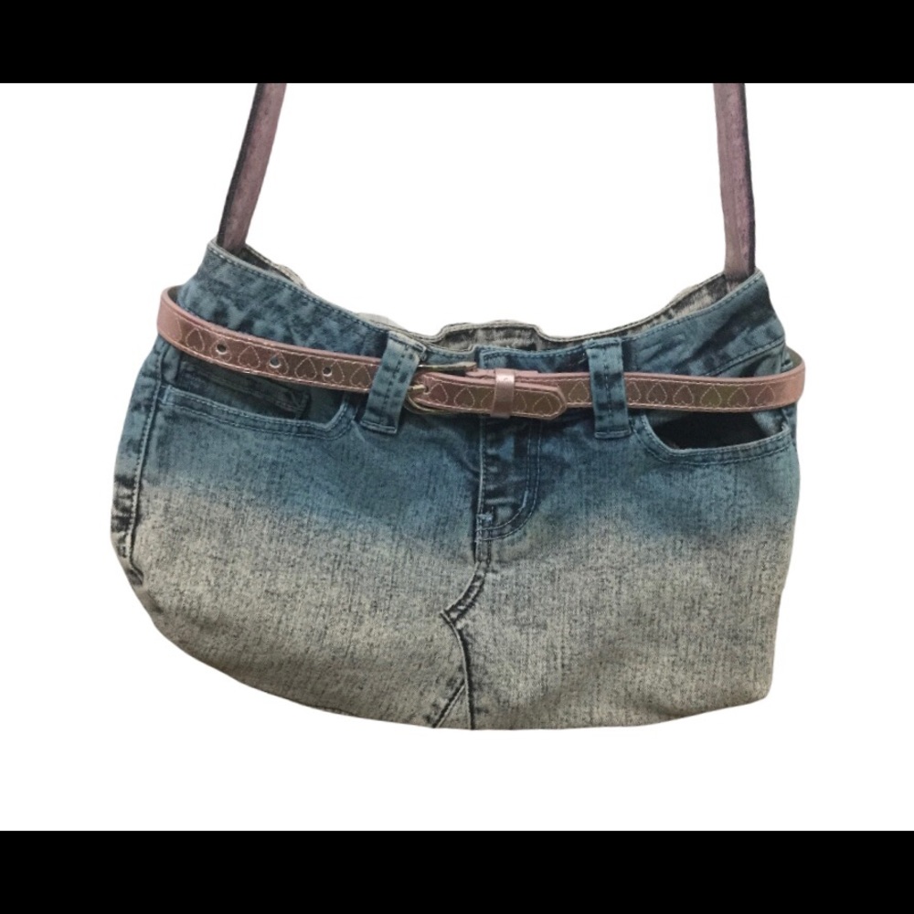 One of a kind denim purse